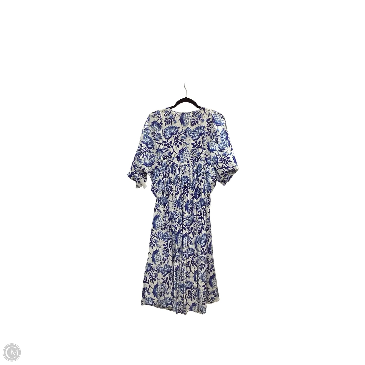 Dress Casual Maxi By Sole In Blue & White, Size: S