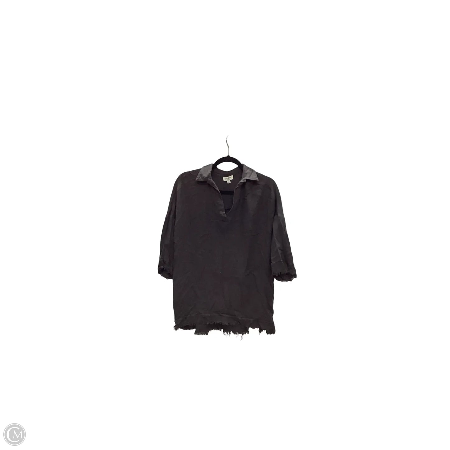 Blouse Short Sleeve By Umgee In Grey, Size: S