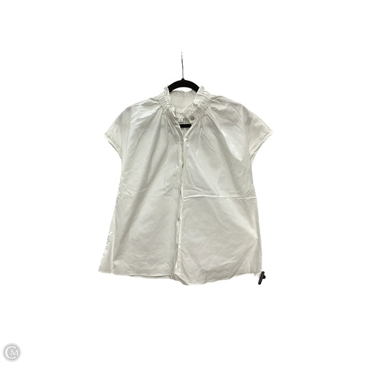 Blouse Short Sleeve By Pomander Place In White, Size: Xs