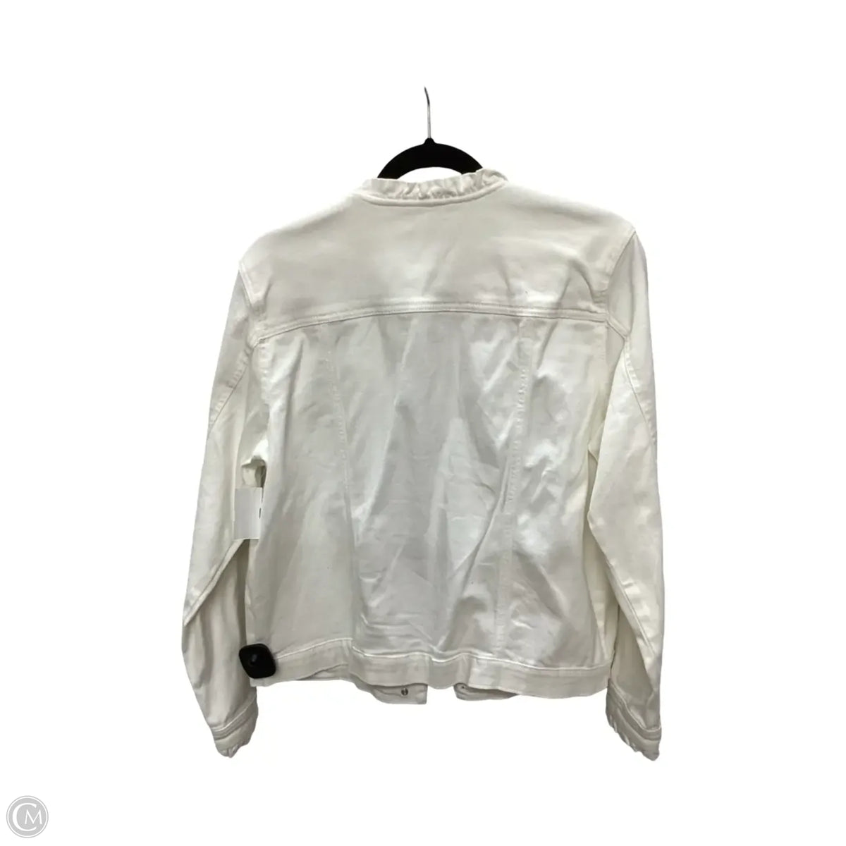 Jacket Denim By Kate & Sam In White Denim, Size: M