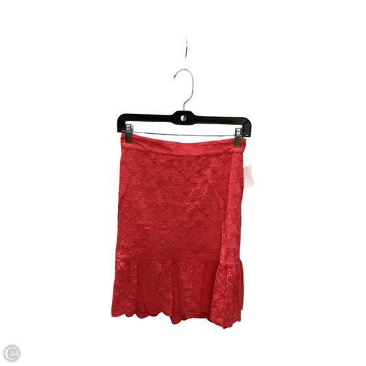 Skirt Mini & Short By Loft In Red, Size: L