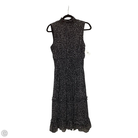 Dress Casual Midi By Msk In Black & White, Size: M