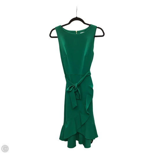 Dress Work By Calvin Klein In Green, Size: S