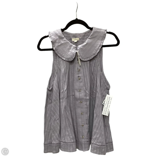 Blouse Sleeveless By Pilcro In Purple, Size: Xl