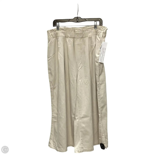 Pants Cropped By Pilcro In Tan, Size: Xl