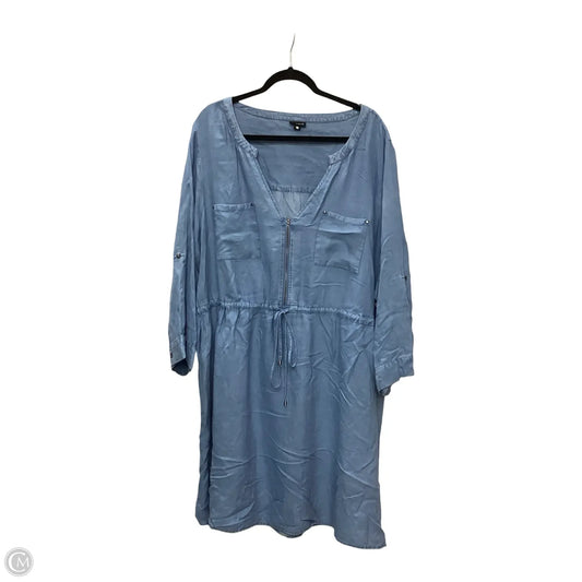 Dress Casual Short By Torrid In Blue Denim, Size: 4x