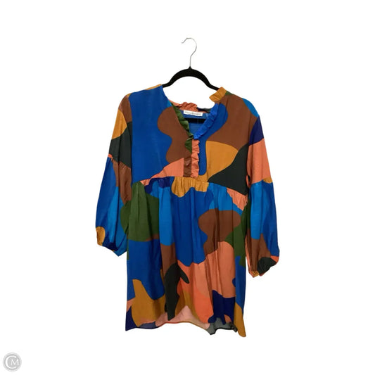 Dress Casual Short By Michelle Mcdowell In Geometric Pattern, Size: S