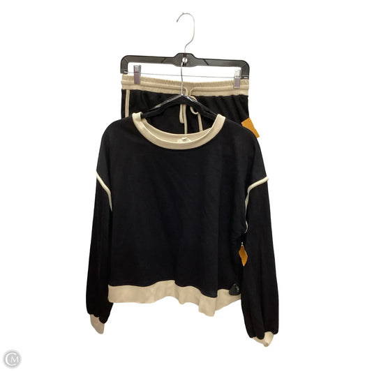 Skirt Set 2pc By Entro In Black & Tan, Size: S