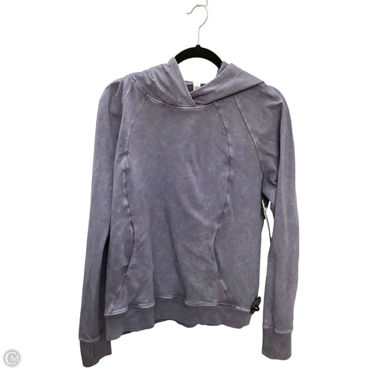 Athletic Sweatshirt Hoodie By Lululemon In Grey, Size: 8