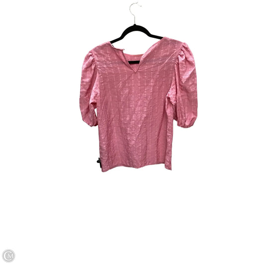 Blouse Short Sleeve By English Factory In Pink, Size: S
