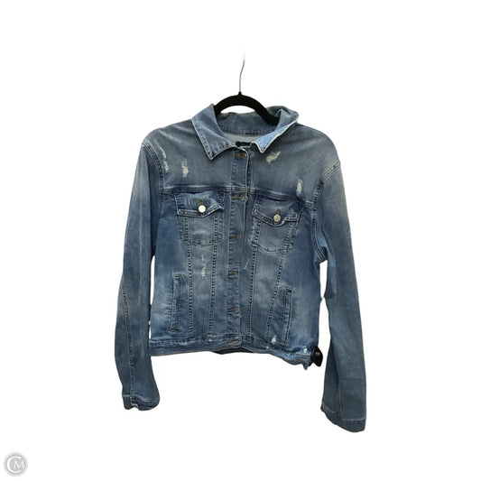 Jacket Denim By Just Usa In Blue Denim, Size: Xl