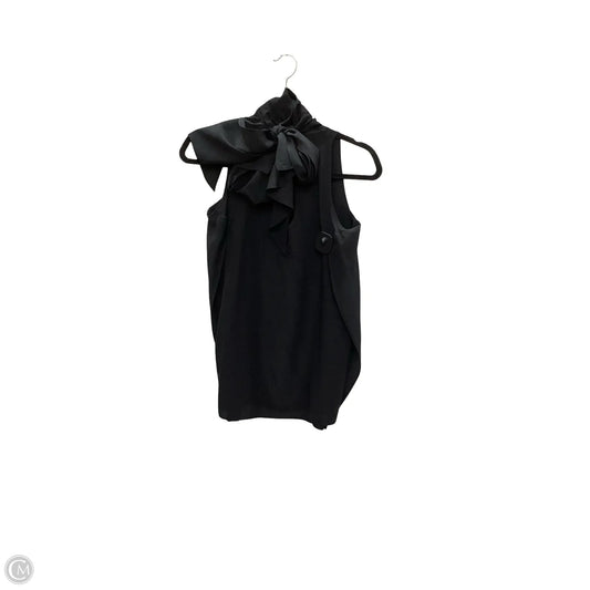Blouse Sleeveless By Etcetra In Black, Size: Xs