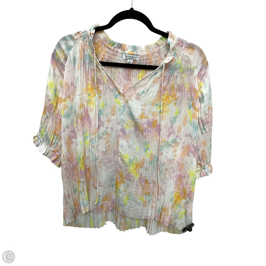 Blouse Long Sleeve By Current Air In Tie Dye Print, Size: M