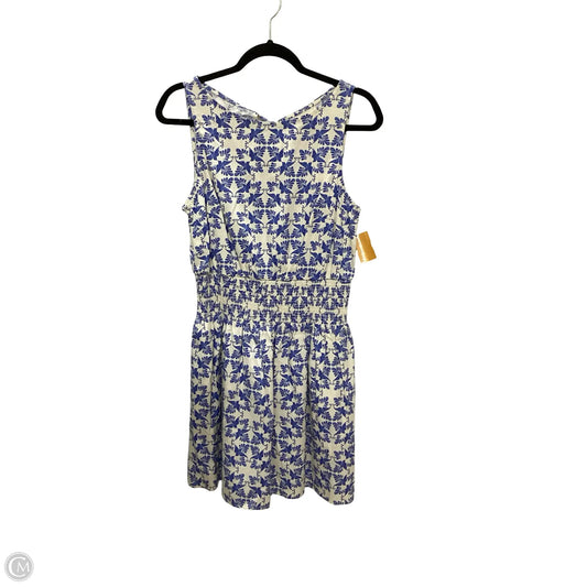 Dress Casual Short By Universal Thread In Blue & Cream, Size: S