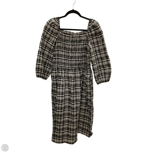 Dress Casual Short By Loft In Plaid Pattern, Size: Mp