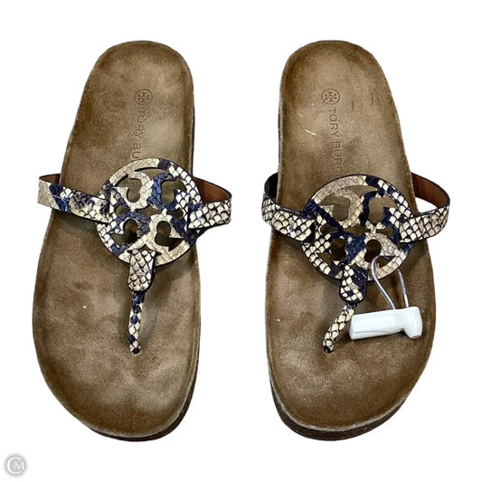 Sandals Designer By Tory Burch In Animal Print, Size: 11