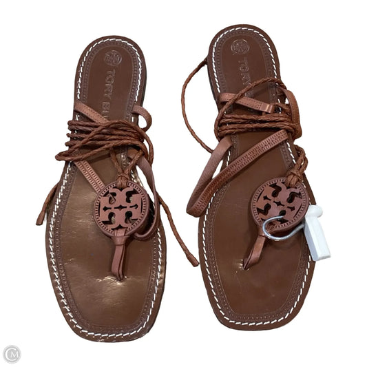 Sandals Designer By Tory Burch In Brown, Size: 11