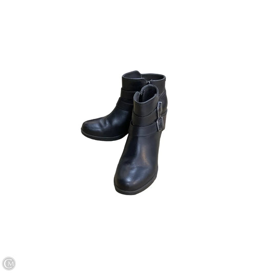 Boots Ankle Heels By Clarks In Black, Size: 7