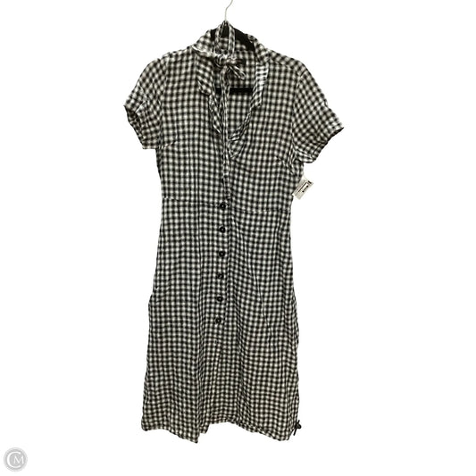 Dress Casual Midi By Quince In Checkered Pattern, Size: S