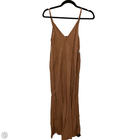 Dress Casual Maxi By Quince In Brown, Size: S