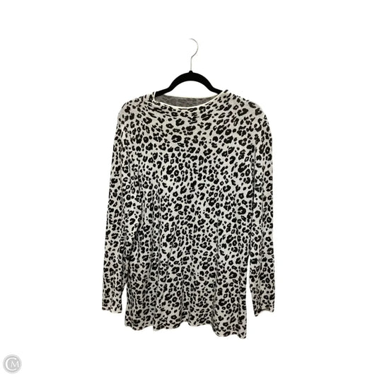 Sweater By Loft In Animal Print, Size: L