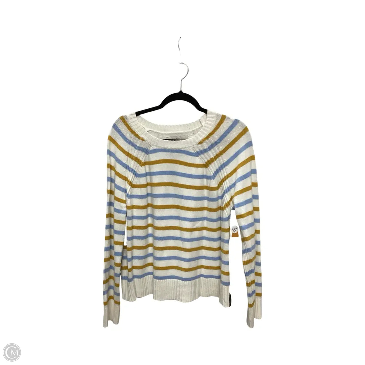 Sweater By Loft In Striped Pattern, Size: L