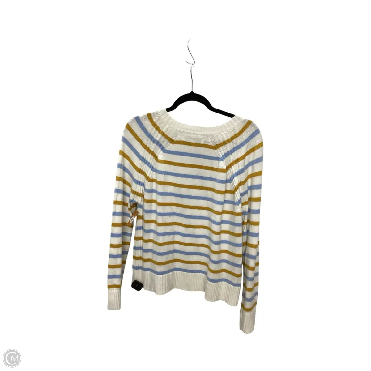 Sweater By Loft In Striped Pattern, Size: L