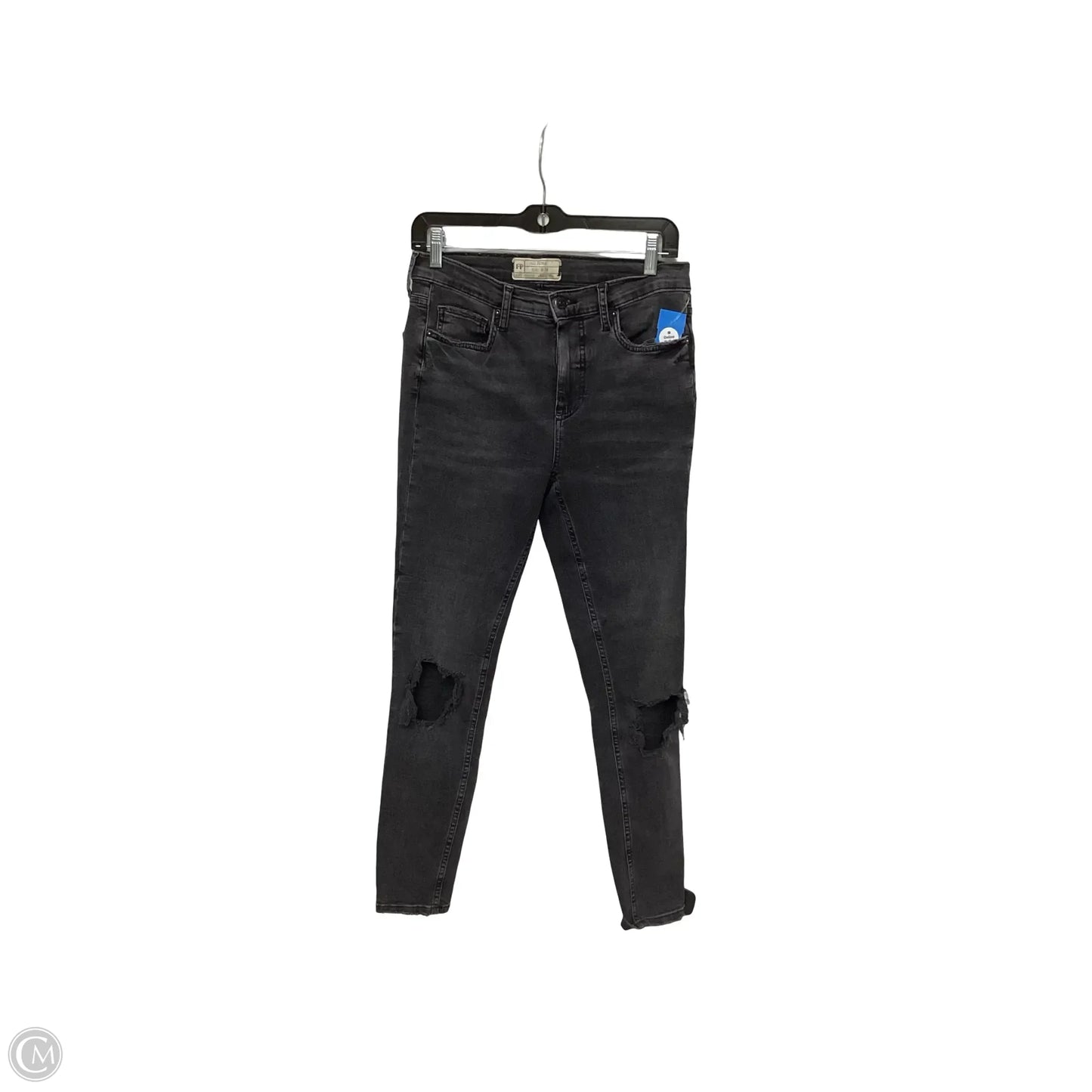 Jeans Skinny By Free People In Black, Size: 28