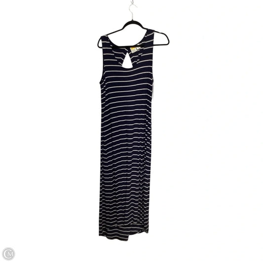 Dress Casual Maxi By C And C In Striped Pattern, Size: L