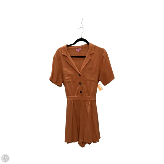 Romper By Miami In Orange, Size: L
