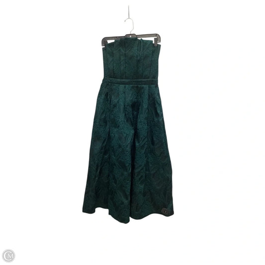 Designer Dress Party Midi By Clothes Mentor In Green, Size: M