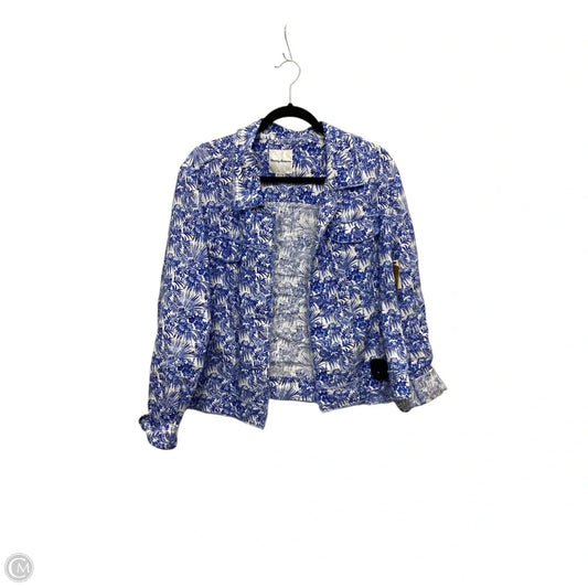 Jacket Shirt By Tommy Bahama In Floral Print, Size: Xl