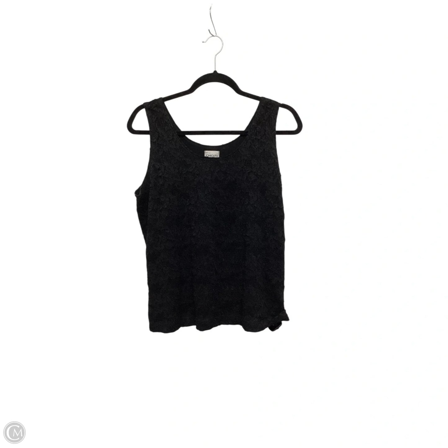 Blouse Sleeveless By Chicos In Black, Size: 2