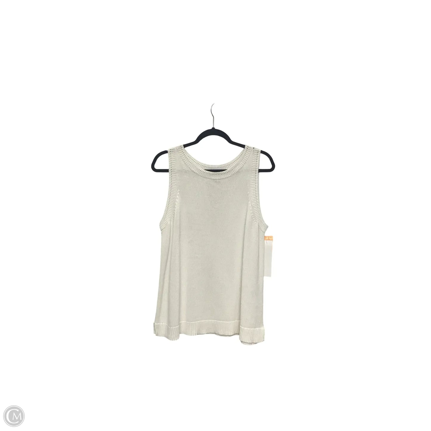 Blouse Short Sleeve By Chicos In White, Size: M