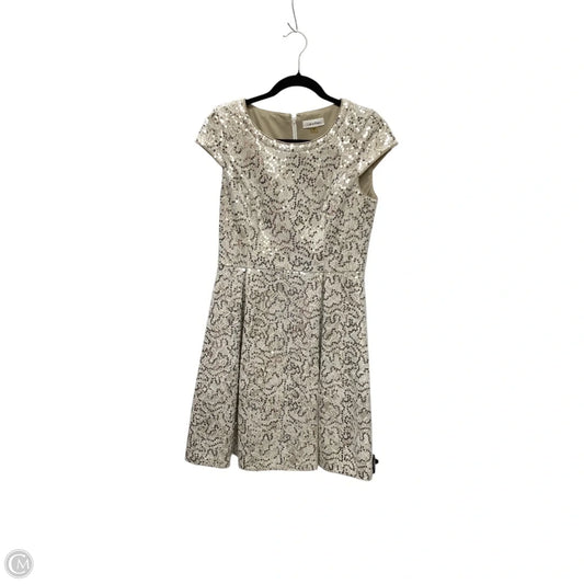Dress Party Short By Calvin Klein In Cream, Size: 6
