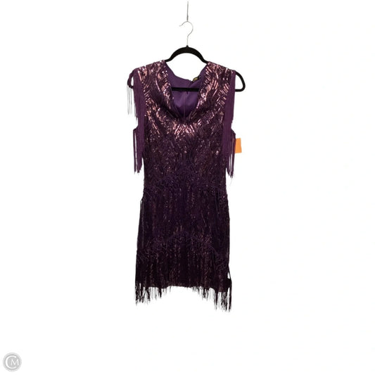 Dress Party Midi By Clothes Mentor In Purple, Size: M