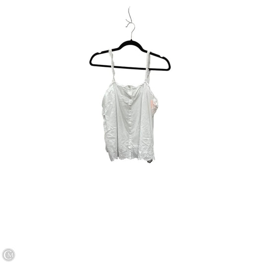 Blouse Sleeveless By Lauren By Ralph Lauren In White, Size: M