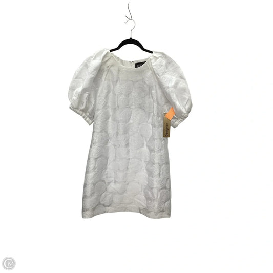 Designer Dress Party Short By Todd Oldham In White, Size: 10