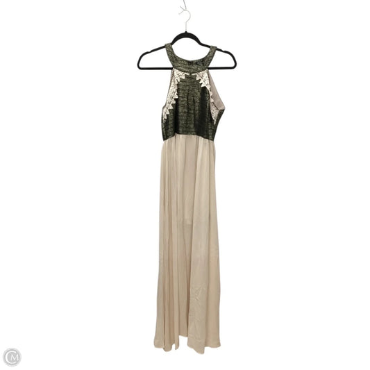 Dress Casual Maxi By Clothes Mentor In Tan, Size: M