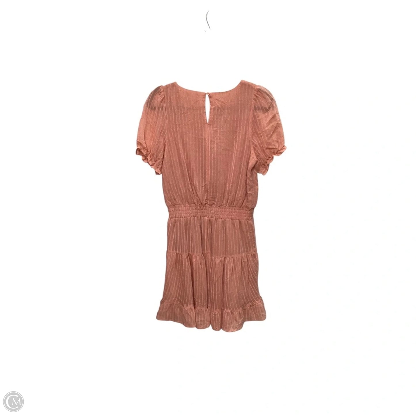 Dress Casual Short By Glam In Peach, Size: M