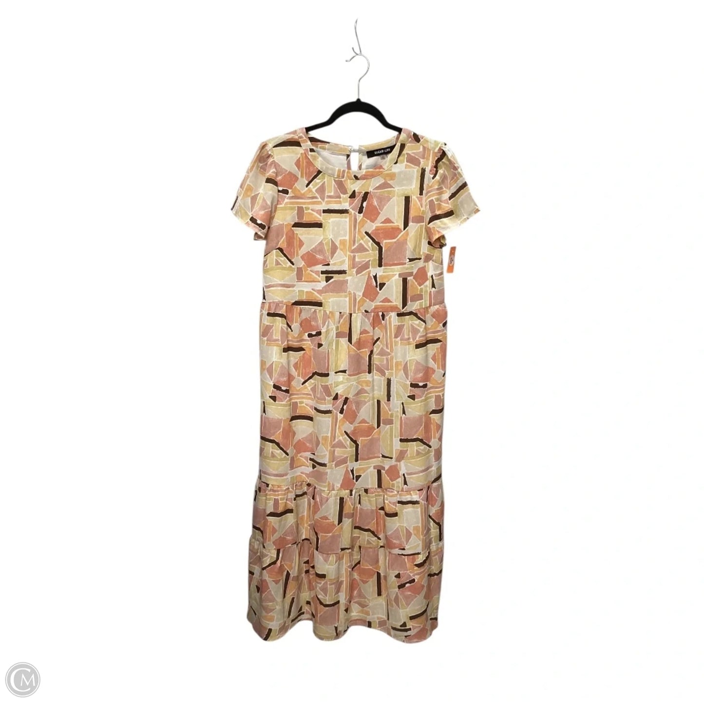 Dress Casual Midi By Sugar Lips In Orange, Size: S