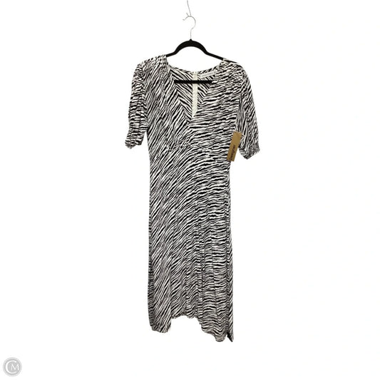 Designer Dress Casual Midi By Faithfull The Brand In Zebra Print, Size: 6