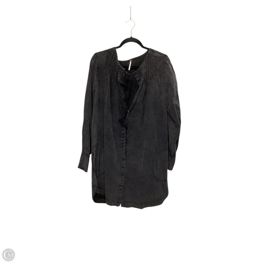 Blouse Long Sleeve By Free People In Black, Size: L