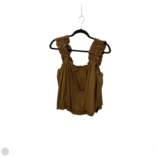 Blouse Sleeveless By English Factory In Brown, Size: M