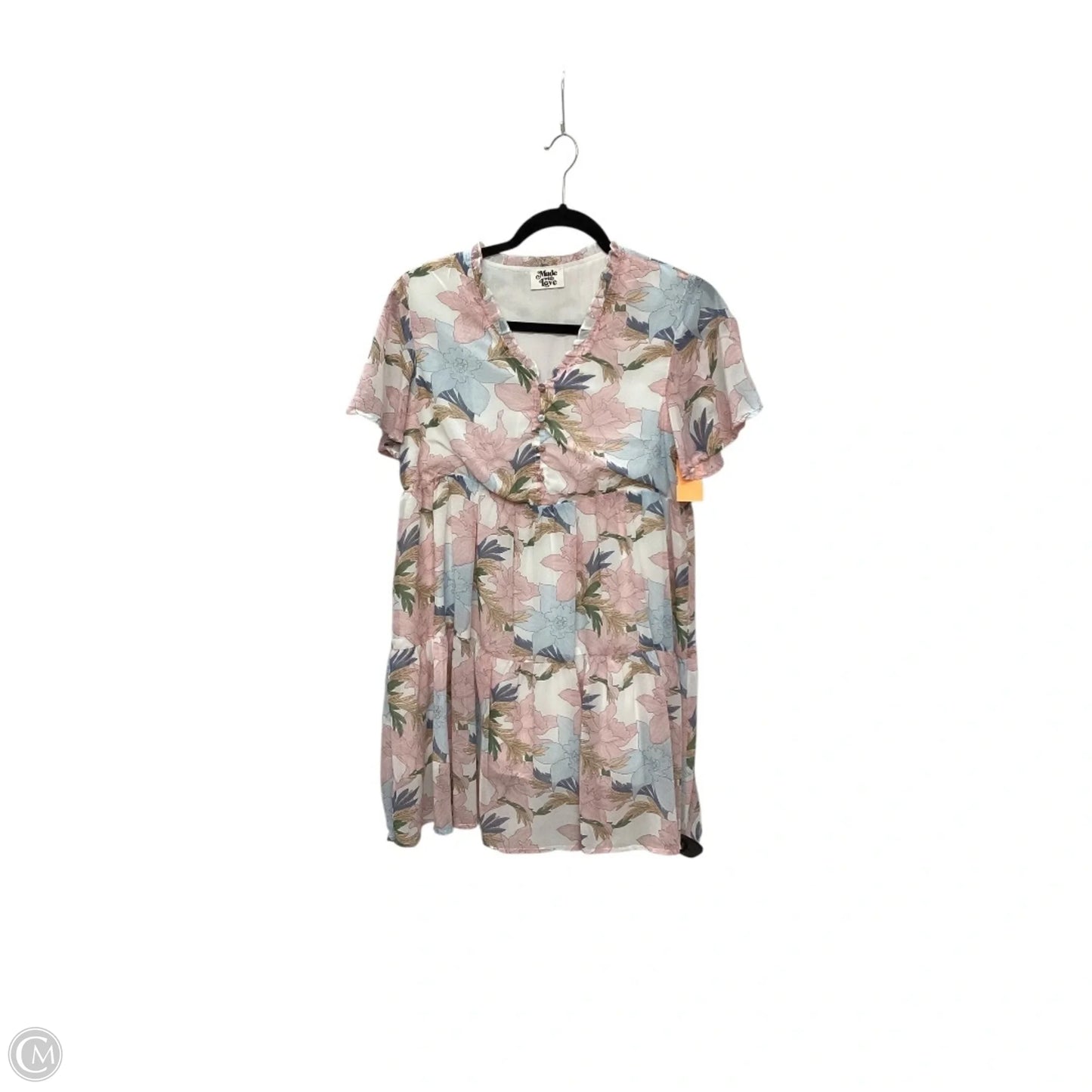 Dress Casual Short By Clothes Mentor In Floral Print, Size: S