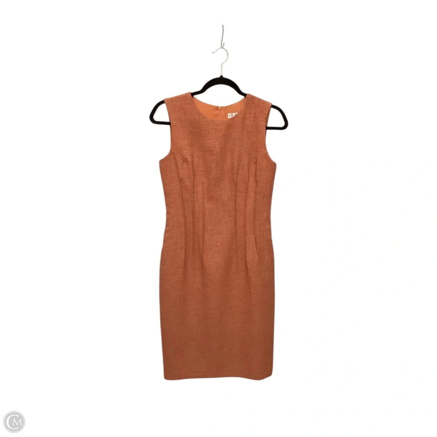 Dress Work By David Meister In Orange, Size: 4