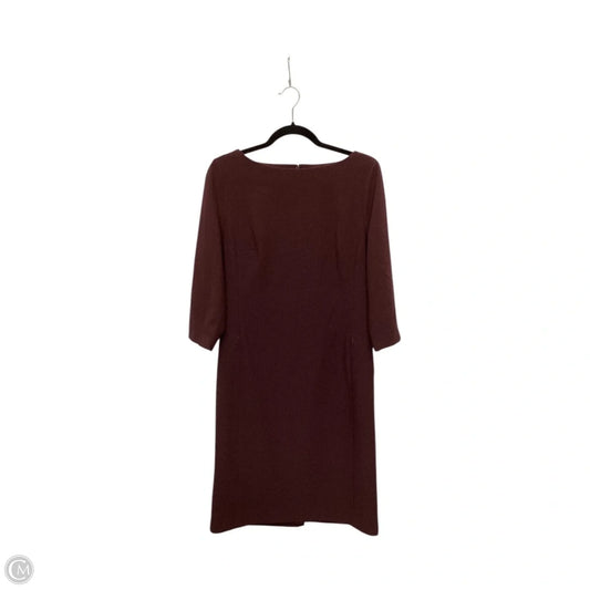 Dress Work By Ann Taylor In Maroon, Size: 10