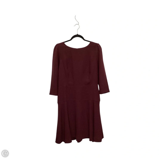 Dress Work By Ann Taylor In Maroon, Size: 8
