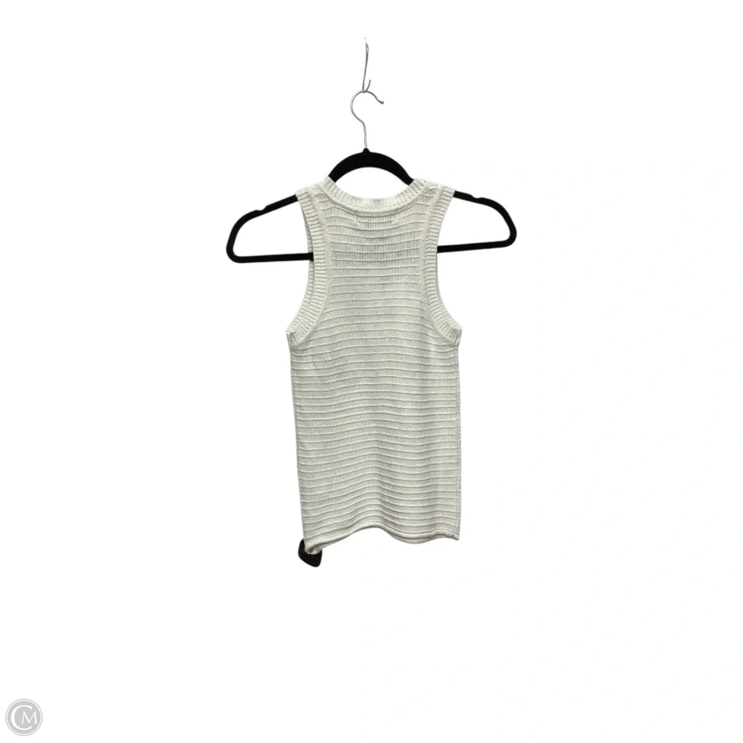 Designer Blouse Sleeveless By Clothes Mentor In White, Size: Xs