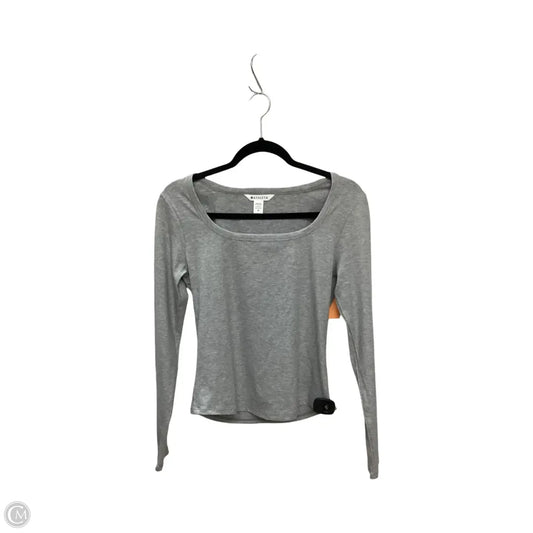 Athletic Top Long Sleeve Crewneck By Athleta In Grey, Size: M
